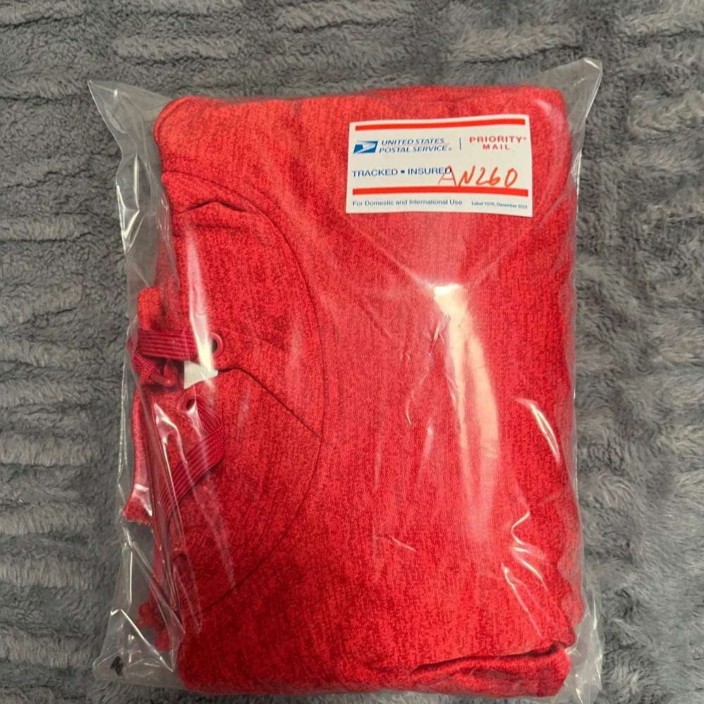 Adidas Climawarm Hoodie Mens 2XL Red Heathered Pullover Sweatshirt AN260